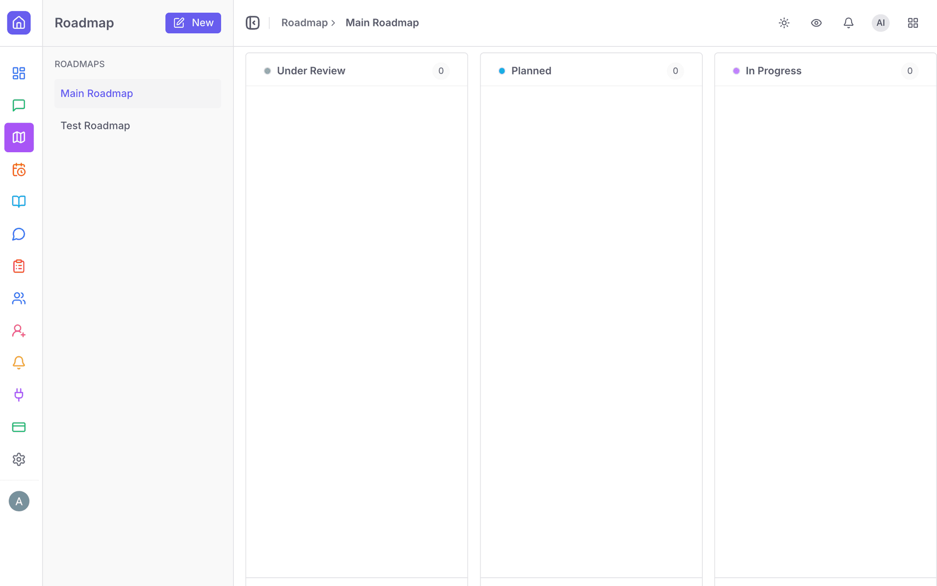Roadmap Management Dashboard