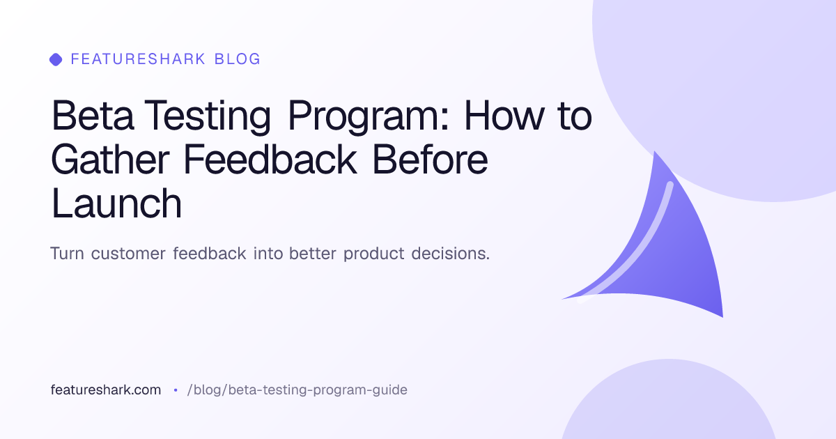 Beta Testing Program: How to Gather Feedback Before Launch ...
