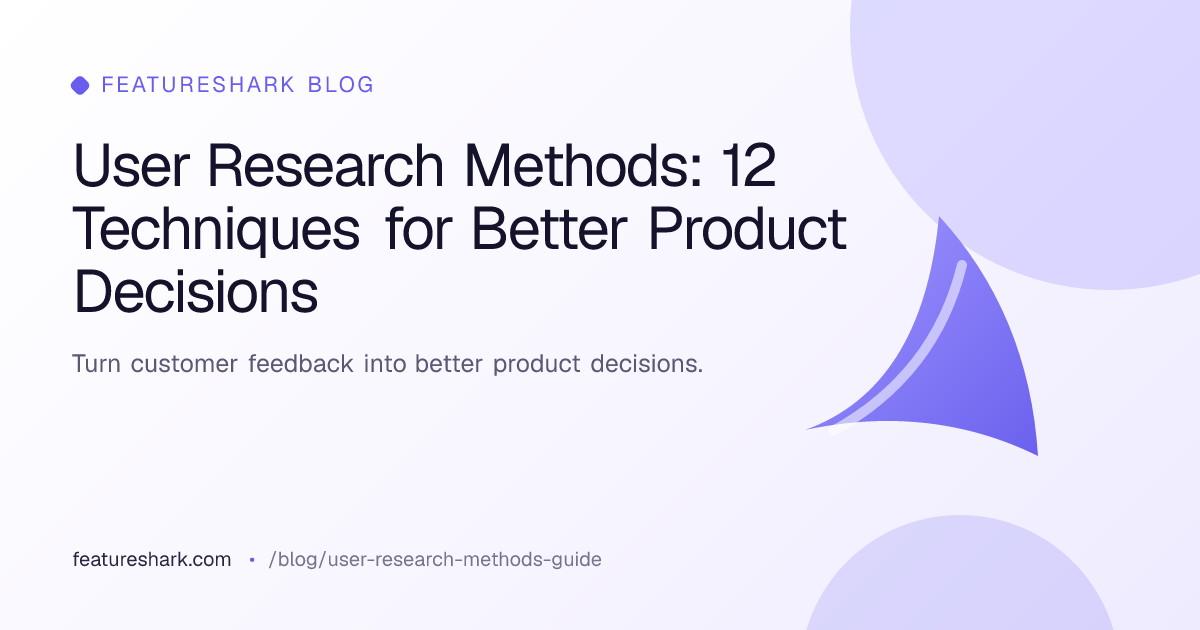 User Research Methods: 12 Techniques for Better Product Decisions ...